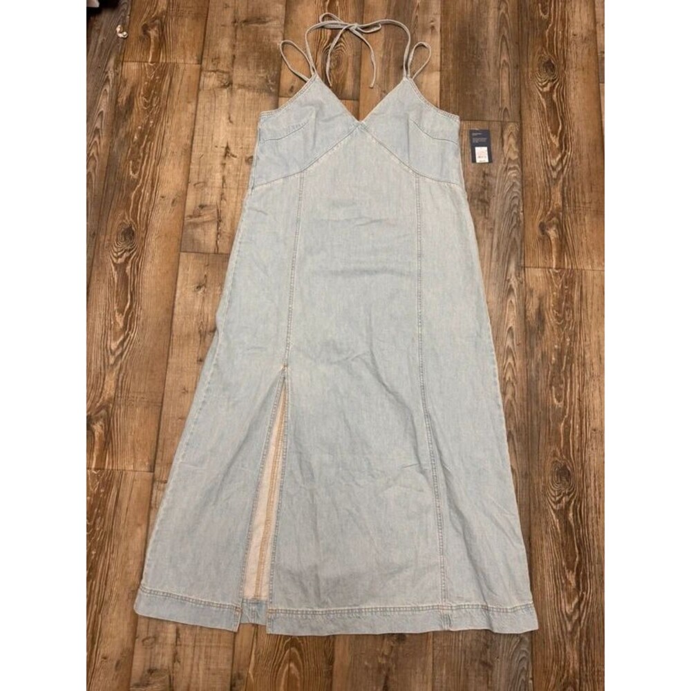 Long denim dress
